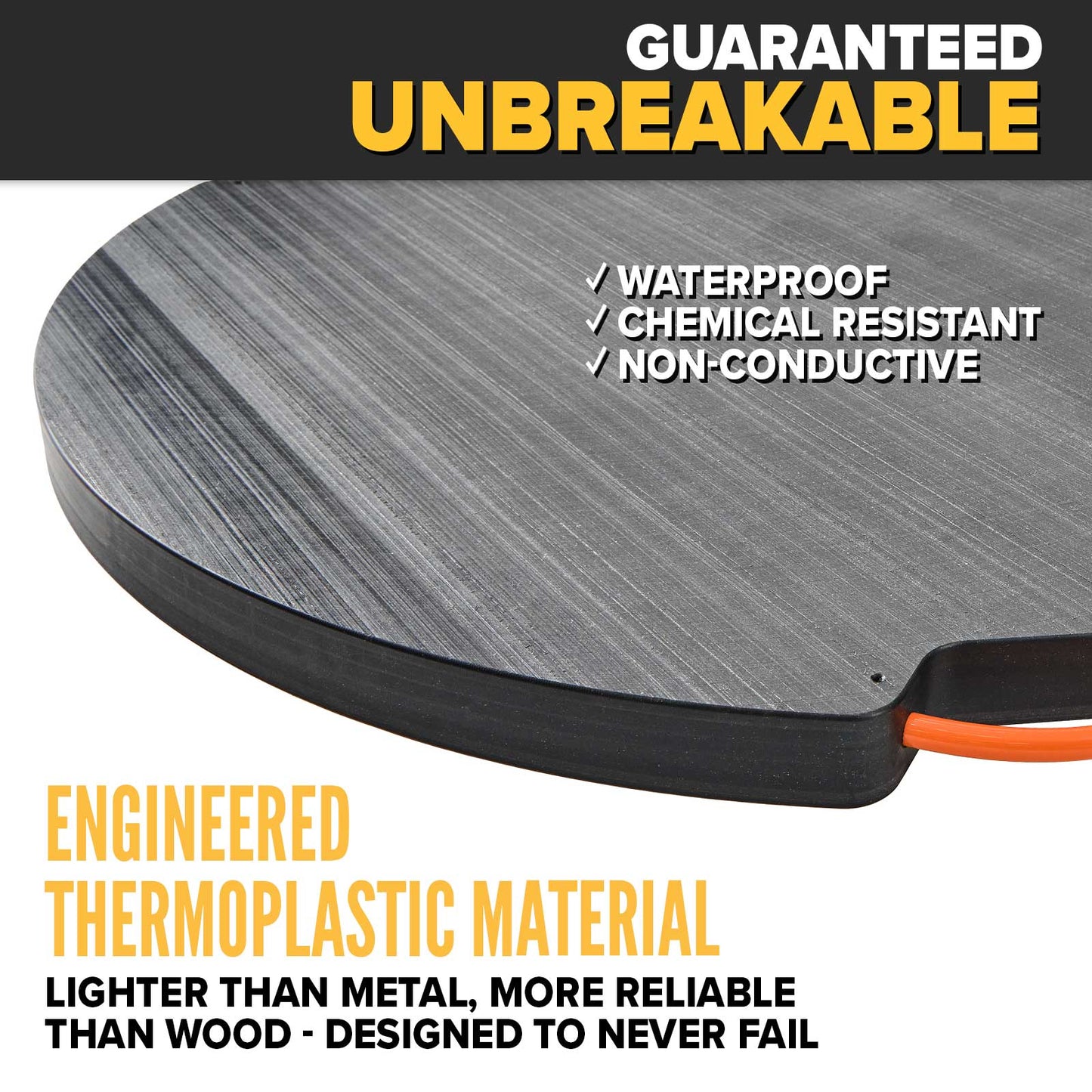guaranteed unbreakable outrigger pads, 2"