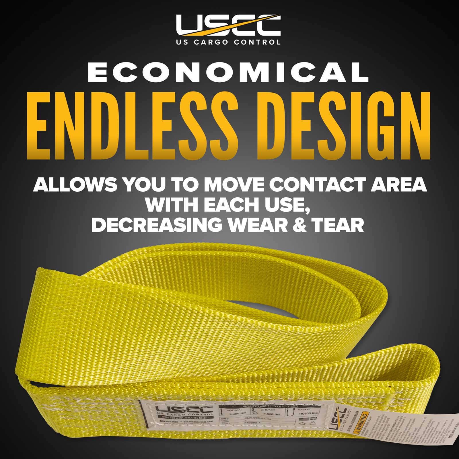 endless slings have a longer sling life