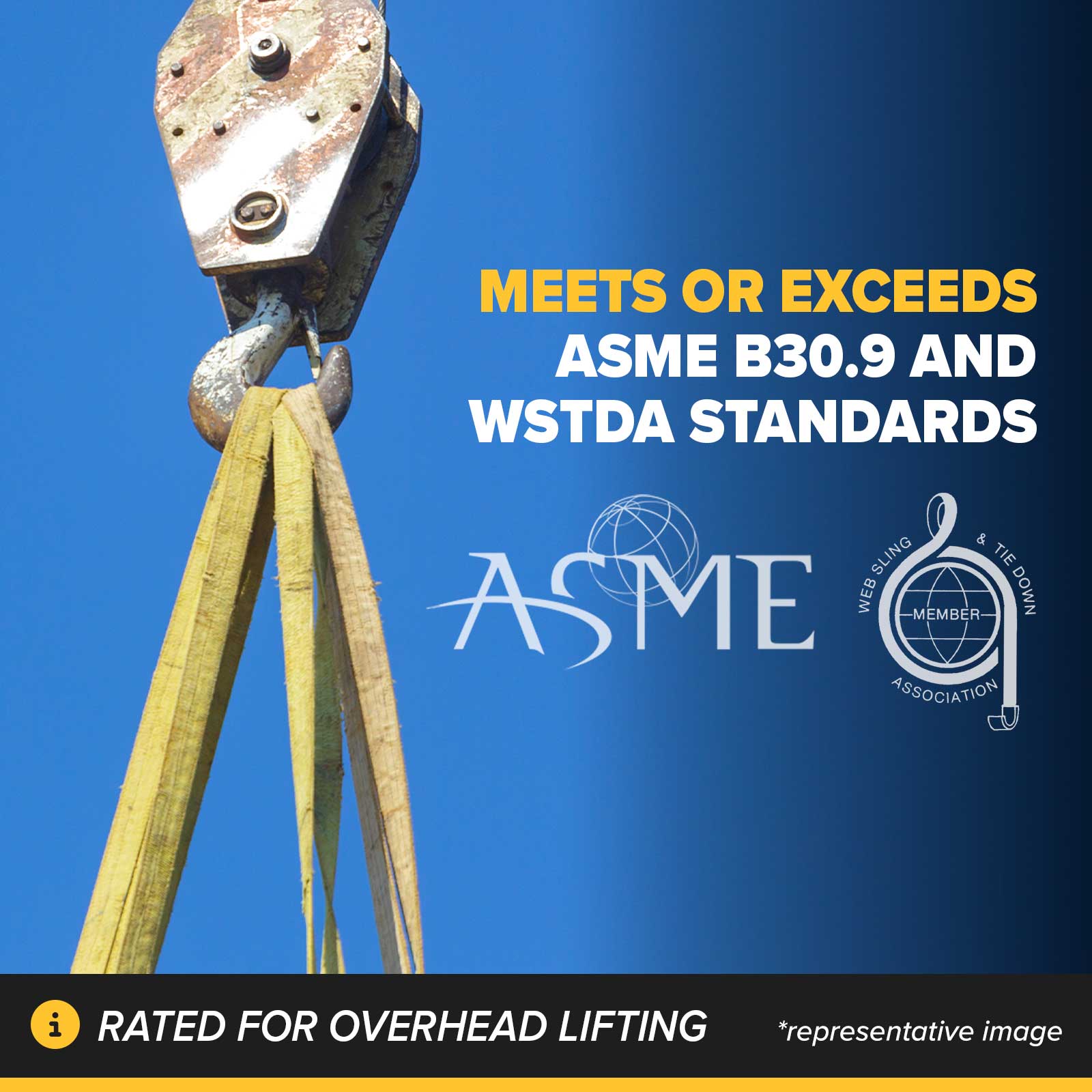 compliant nylon lifting slings that meet ASME/WSTDA standards