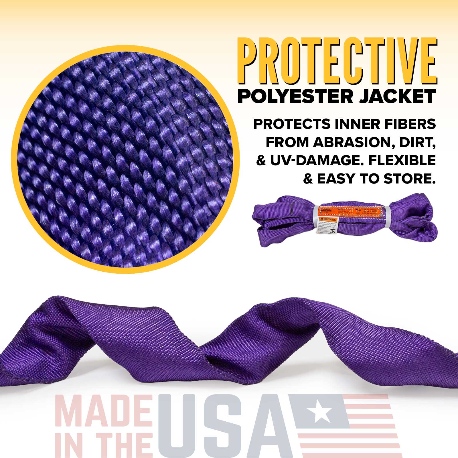 poly roundsling protective jacket