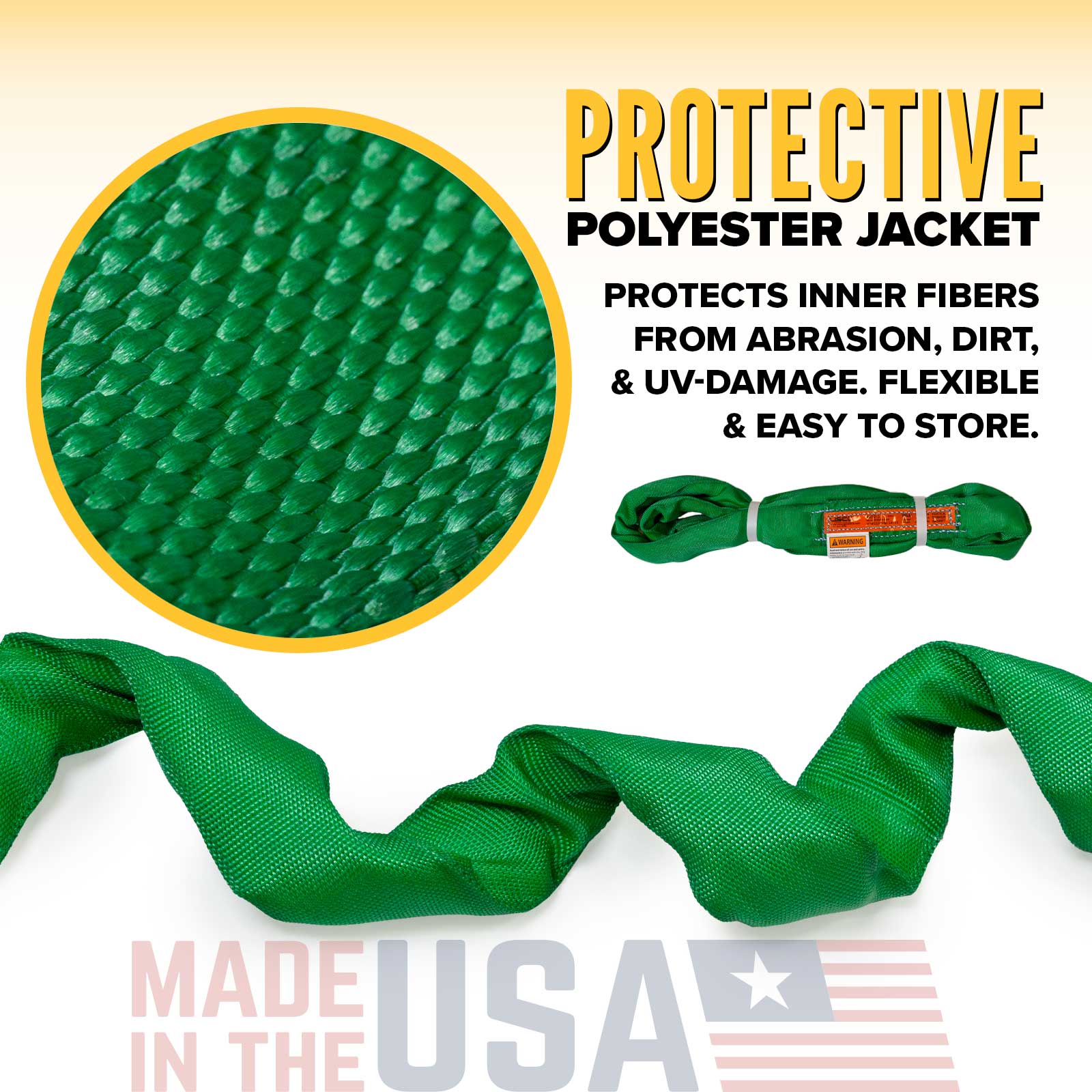 poly roundsling protective jacket