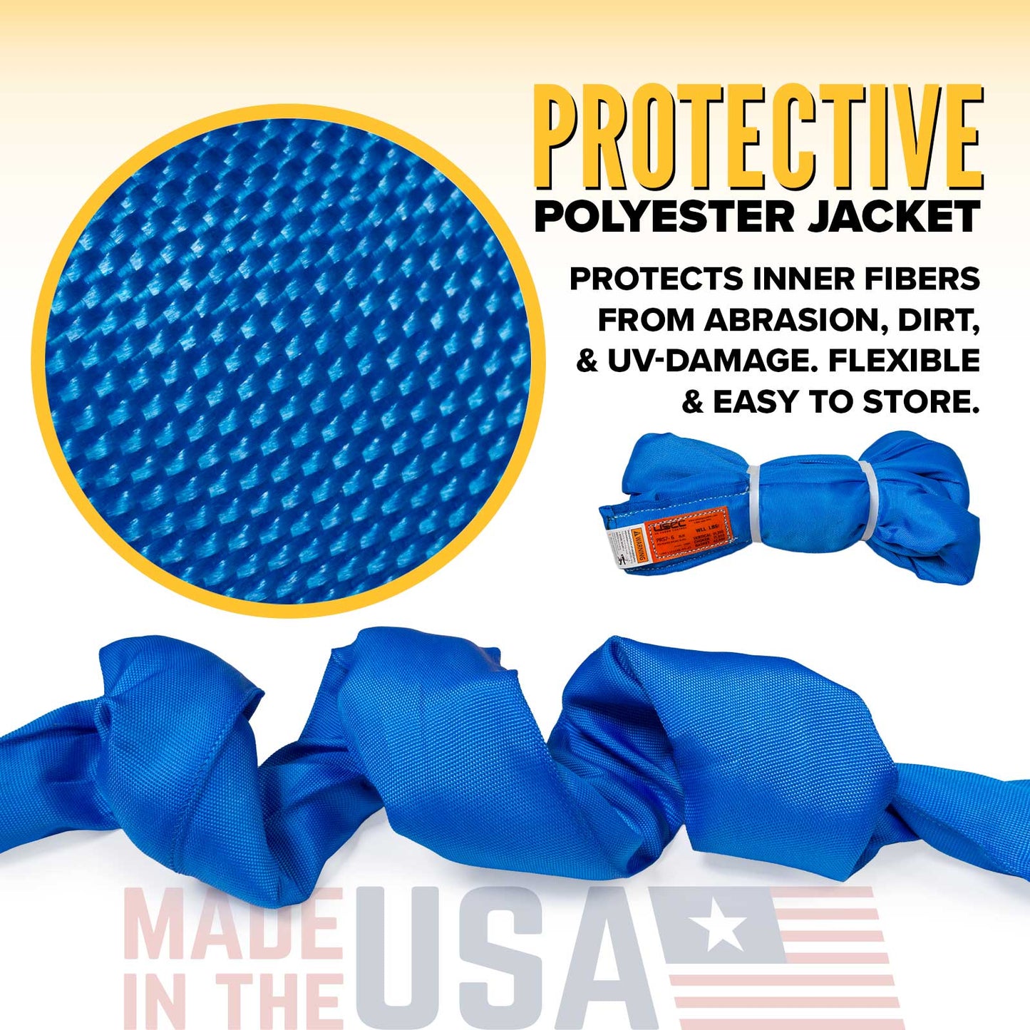 poly roundsling protective jacket