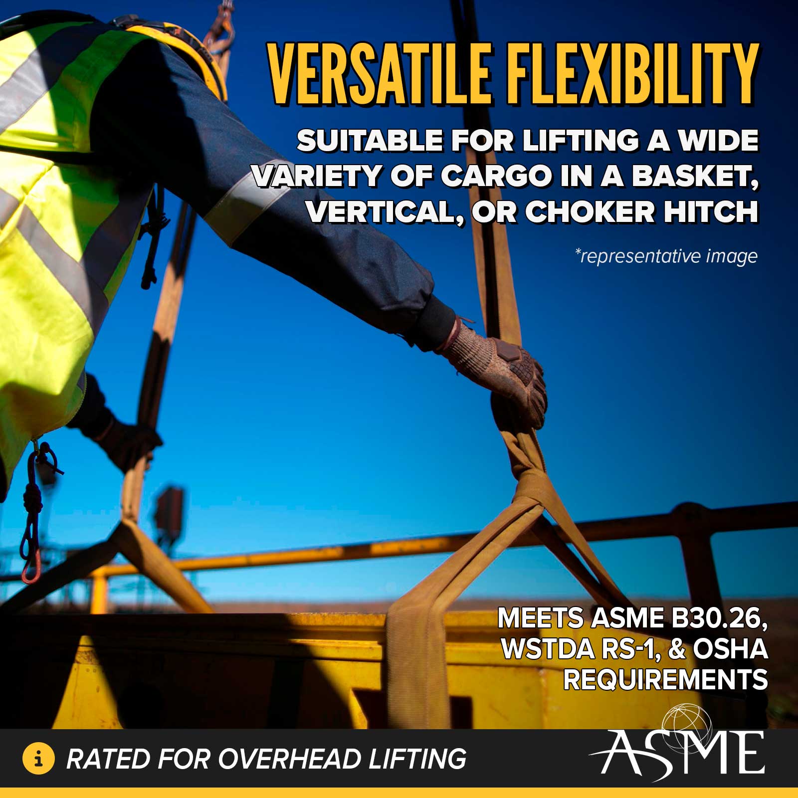 poly round sling lifting hitch