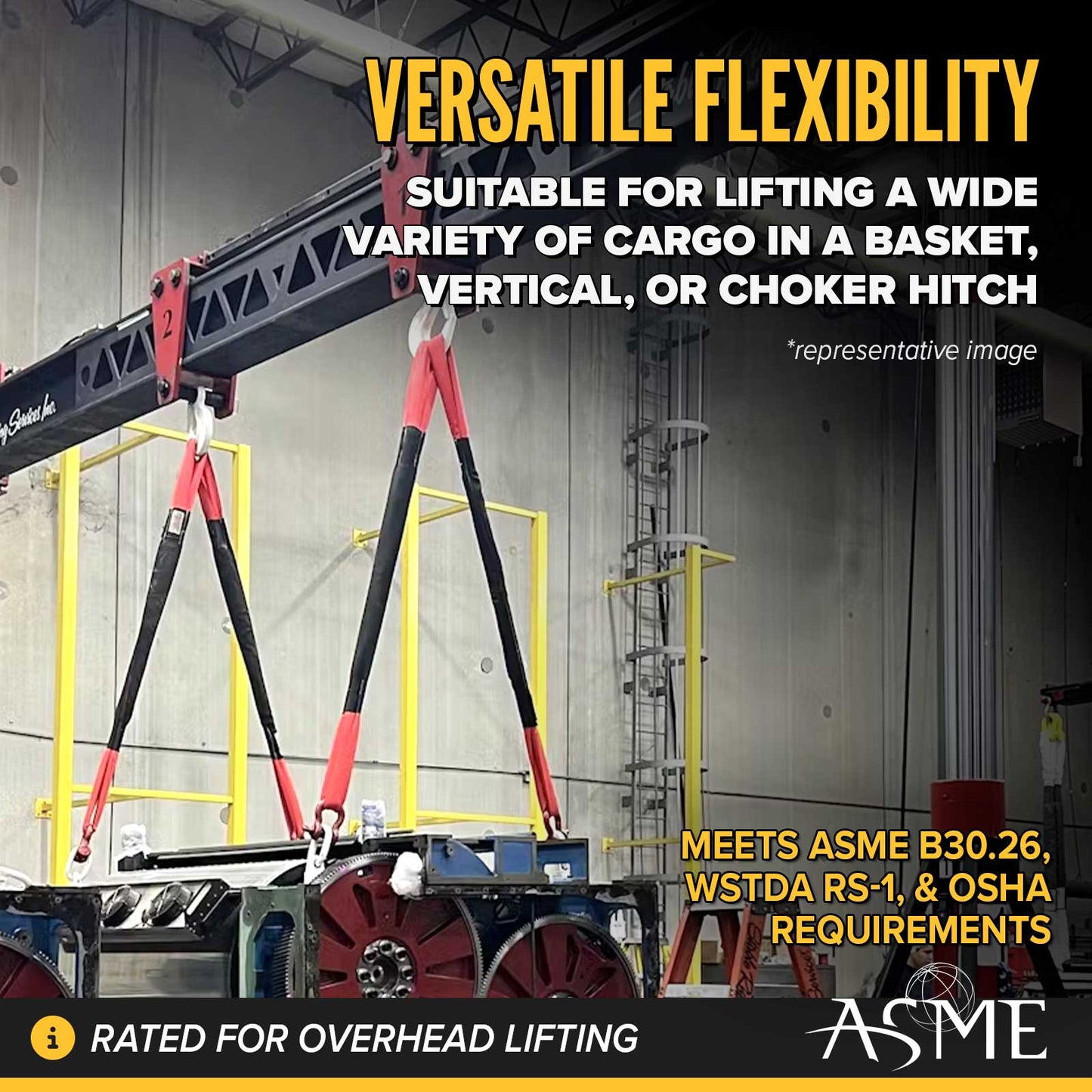 poly round sling lifting hitch