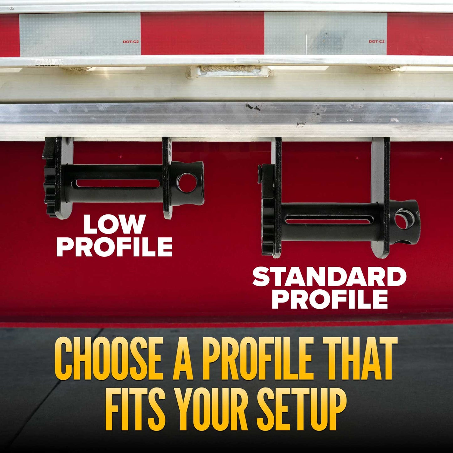 4" Standard Sliding C Track Flatbed Winch | 5-Pack