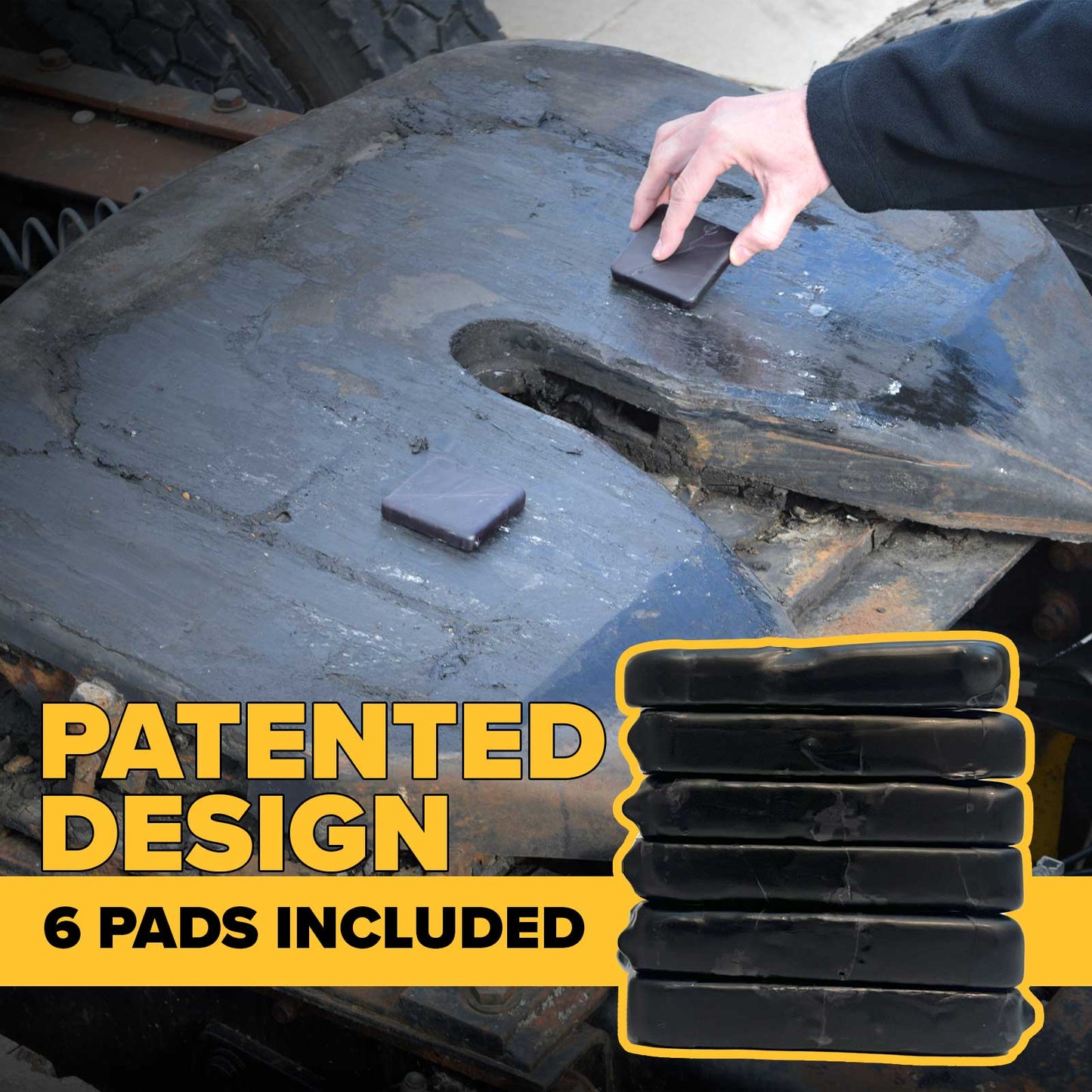 Gear Head 5th Wheel Lubricant Pads - 6-Pack