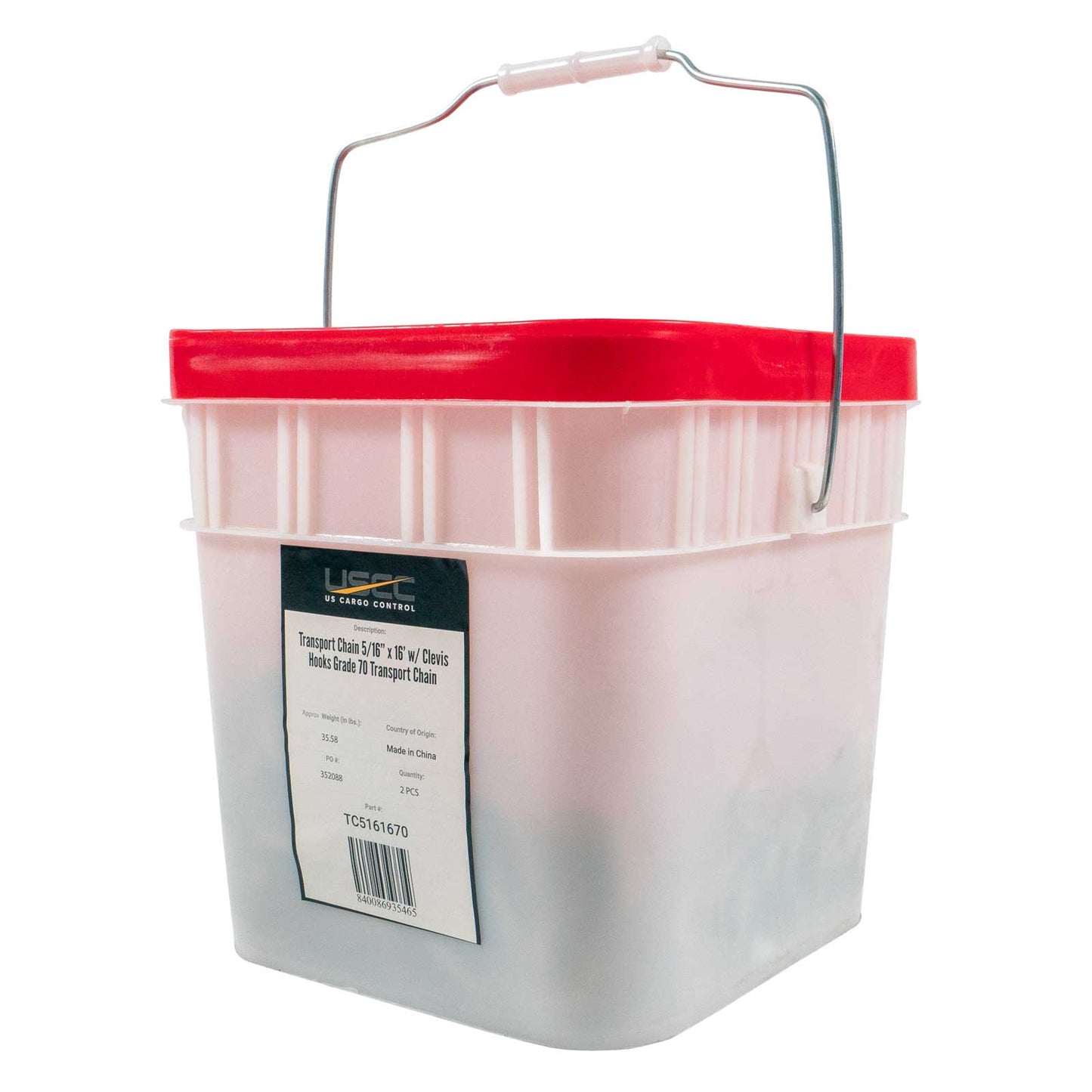 Transport Chain Grade 70 5/16" x 16' Standard Link – 2 Pack
