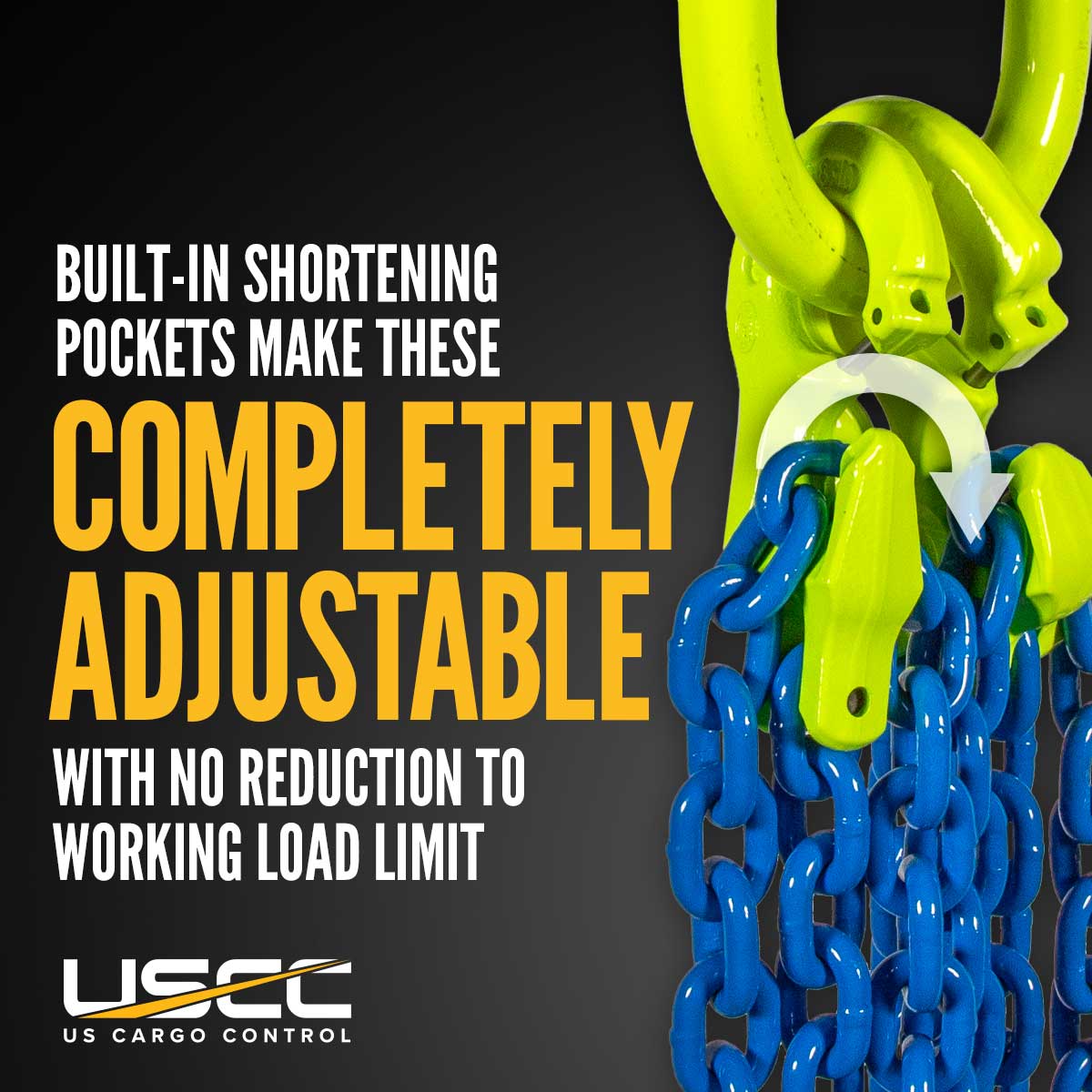 gunnebo adjustable 3 leg chain slings
