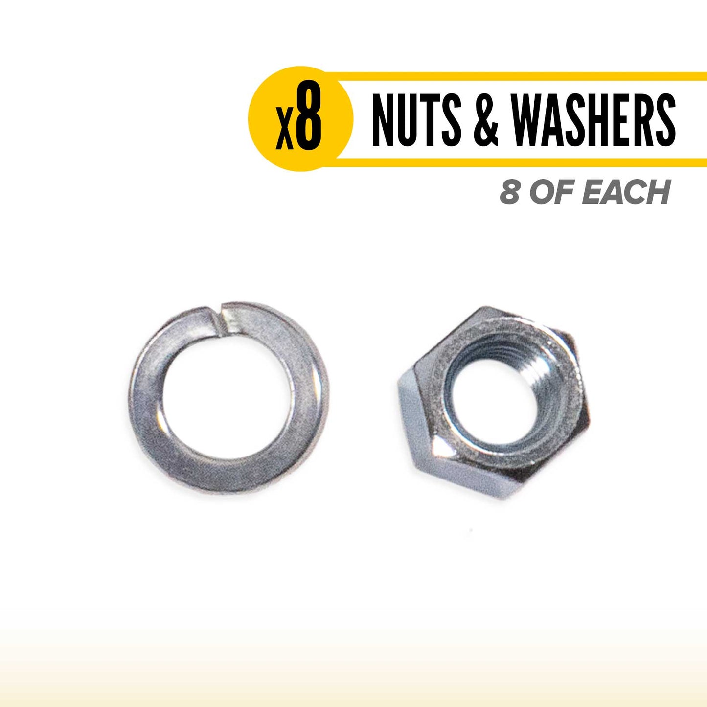 Sturdy-Lite U-Bolt Straight Frame Cab Rack Mounting Kit - 19" Bolts