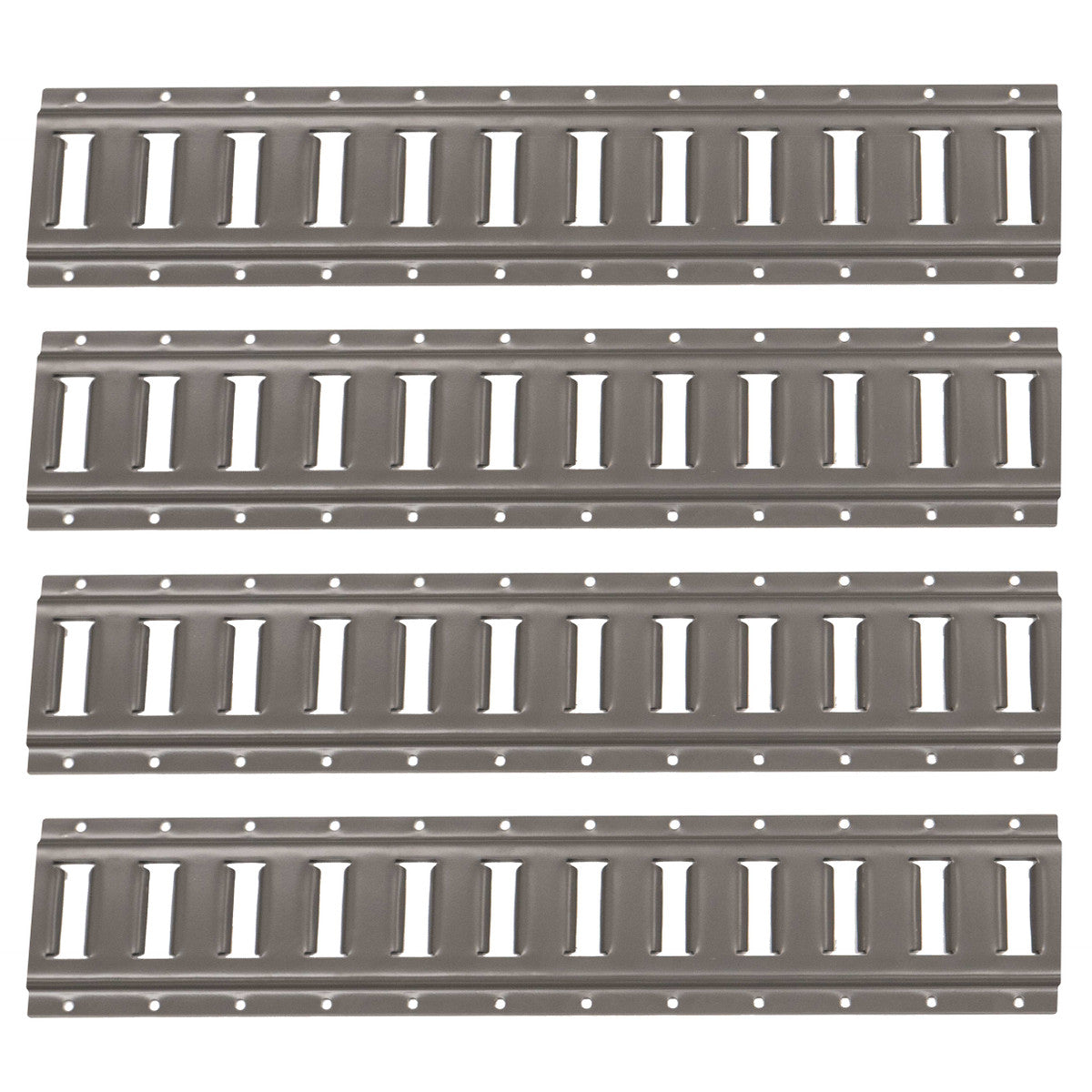 Dark Gray 2' Horizontal E-Track | Painted | 4-Pack