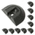 Angled End Cap for Airline-Style L-Track | 10-Pack Image 1 of 7