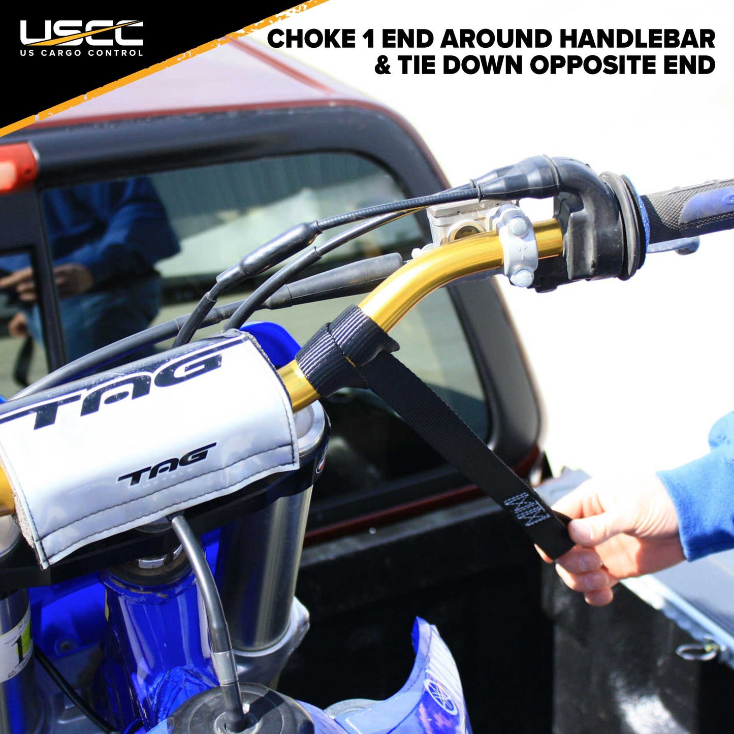 6' Motorcycle L-Track Tie Down System Kit | Black Aluminum L-Track