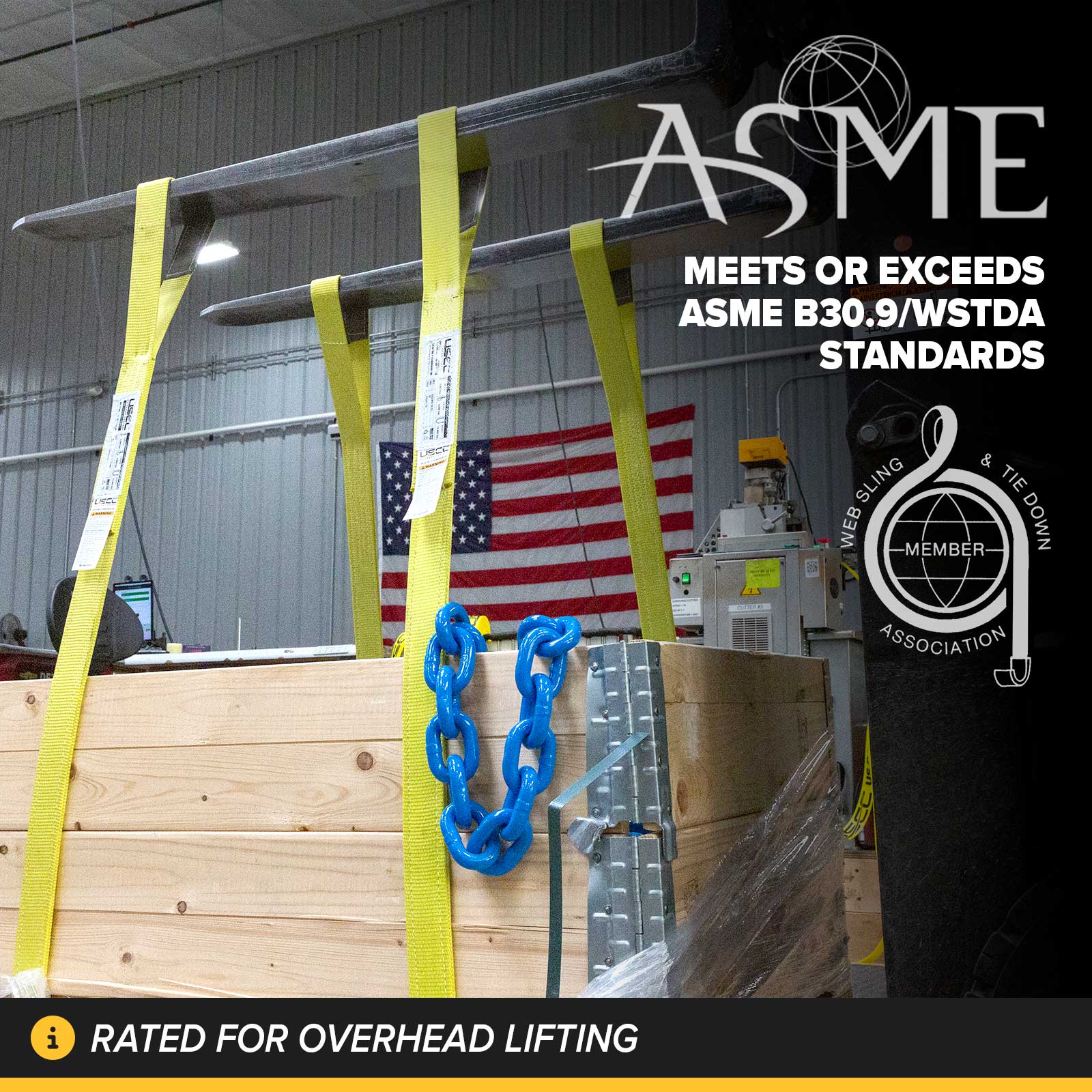 compliant nylon lifting slings that meet ASME/WSTDA standards