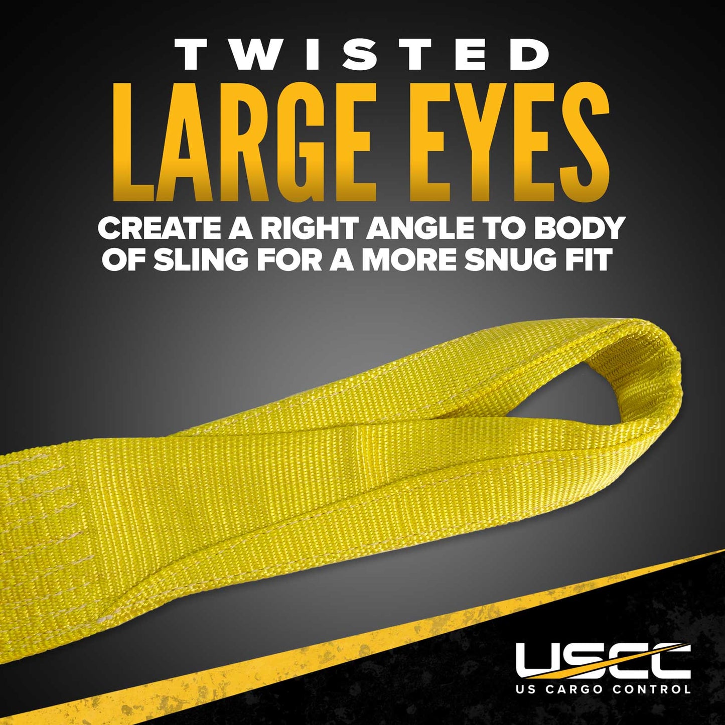 type 4 nylon slings have large twisted eyes