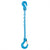 38 inch x 8 foot Pewag Single Leg Chain Sling w Grab & Sling Hooks Grade 120 image 1 of 2