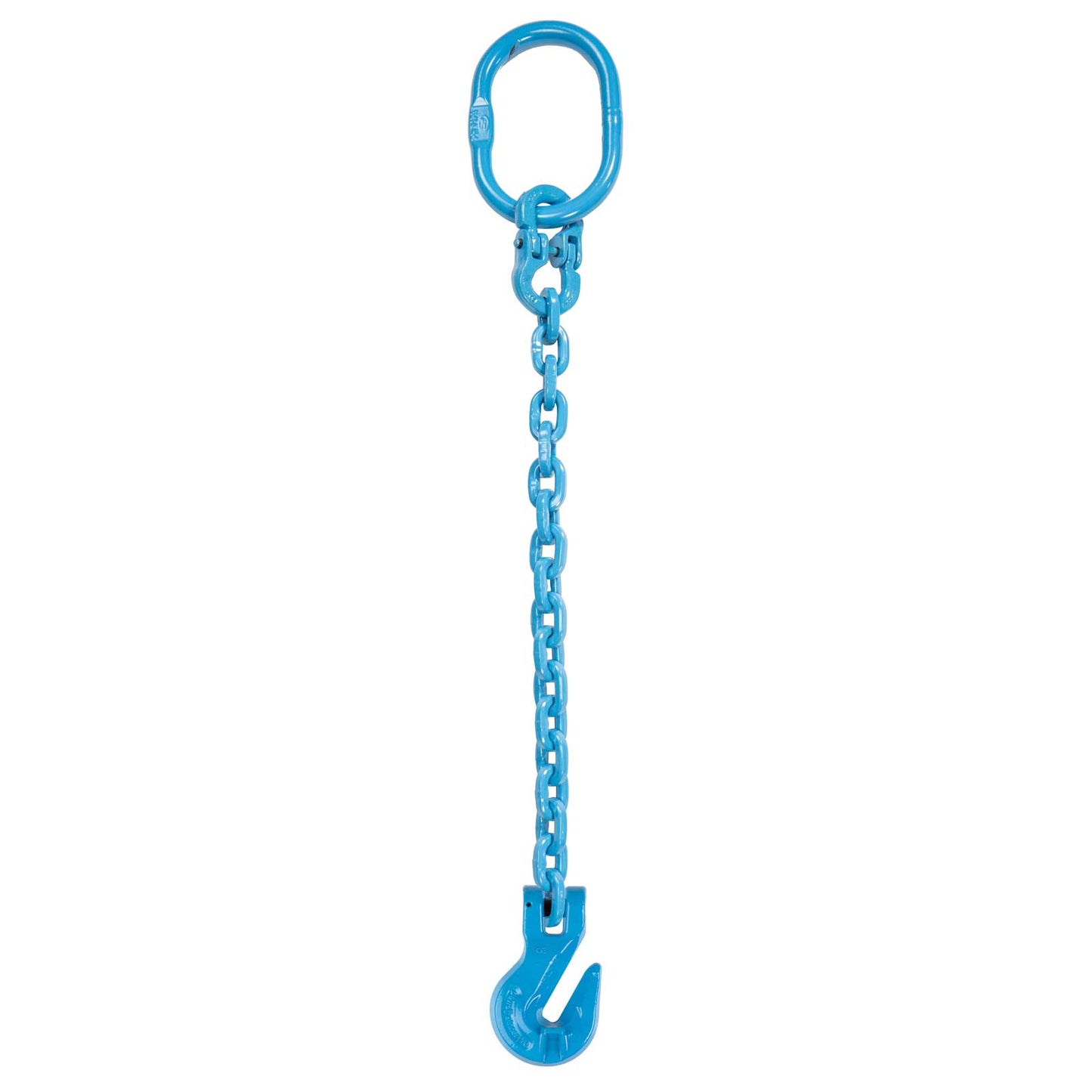 3/8" x 18' - Pewag Single Leg Chain Sling w/ Grab Hook - Grade 120