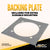 Bolt-On Recessed Swivel D-Ring Kit with Backing Plate - 6,000 lbs. BS