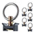 Single Stud Fitting w/ Stainless Steel Round Ring - Black | 4,000 lbs. BS | 6-Pack Image 1 of 10