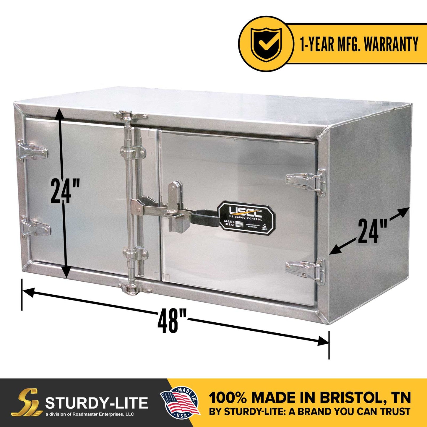 Sturdy-Lite Flush Door Toolbox 24" x 24" x 48"