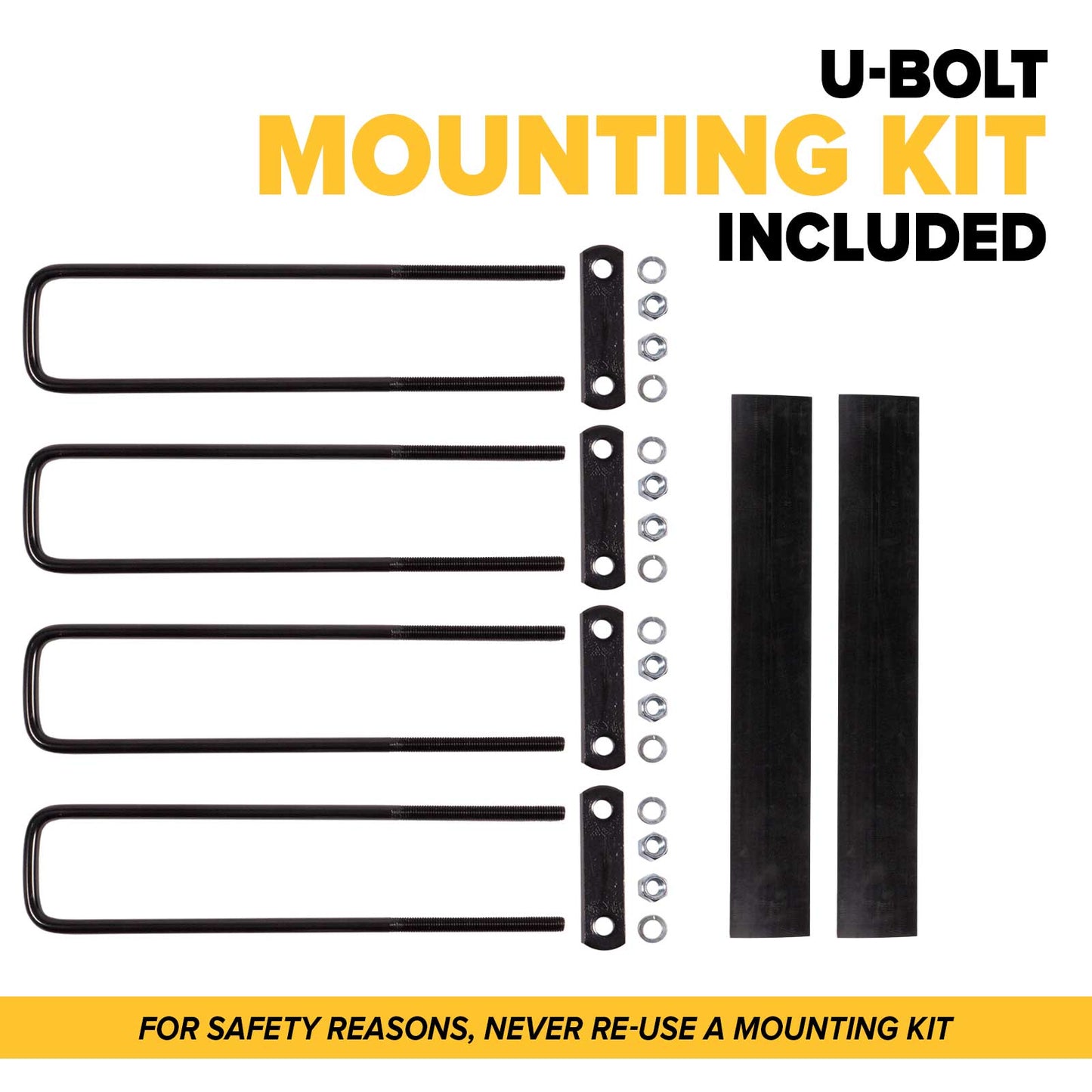 68" x 80" Semi Headache Rack | Full Tray & 2 Chain Hangers | U-Bolt Mounting Kit