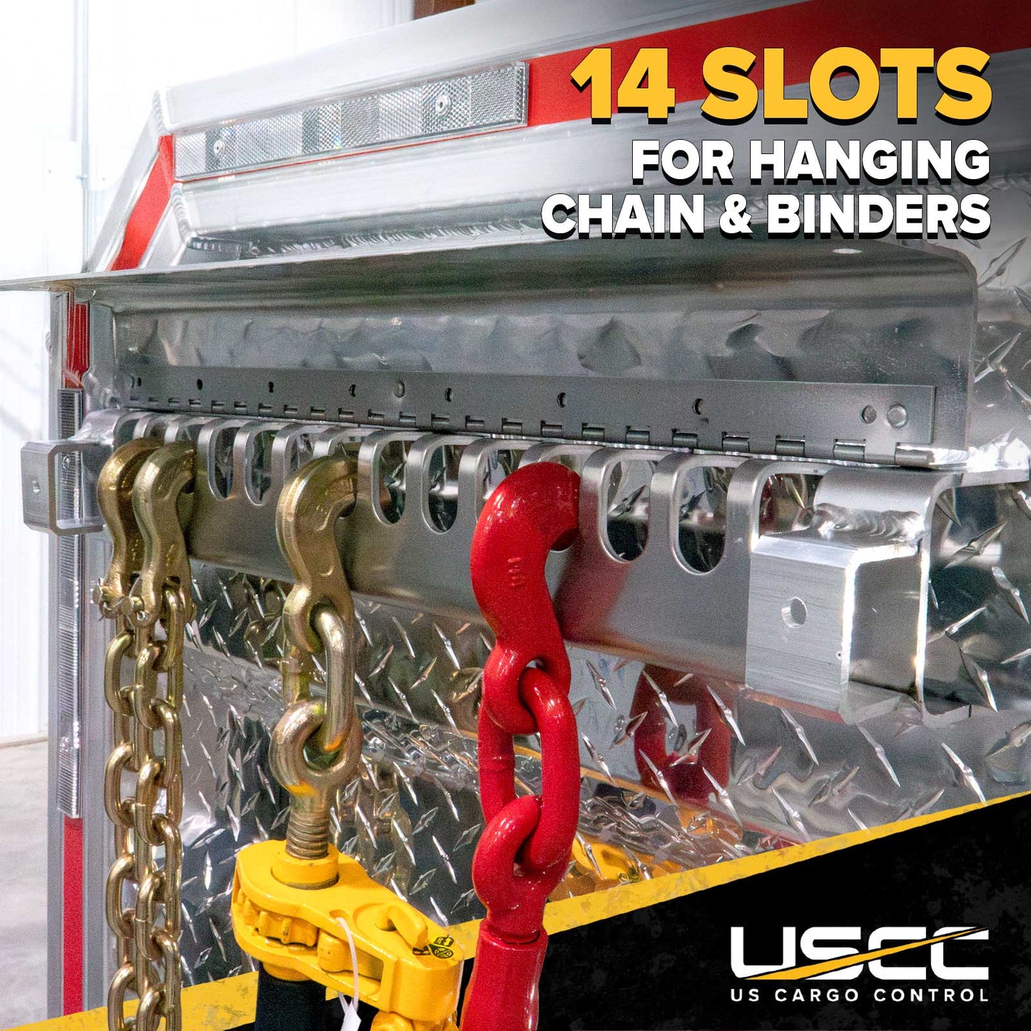 68" x 86" Semi Headache Rack | 2 Half-Trays & 2 Chain Hangers
