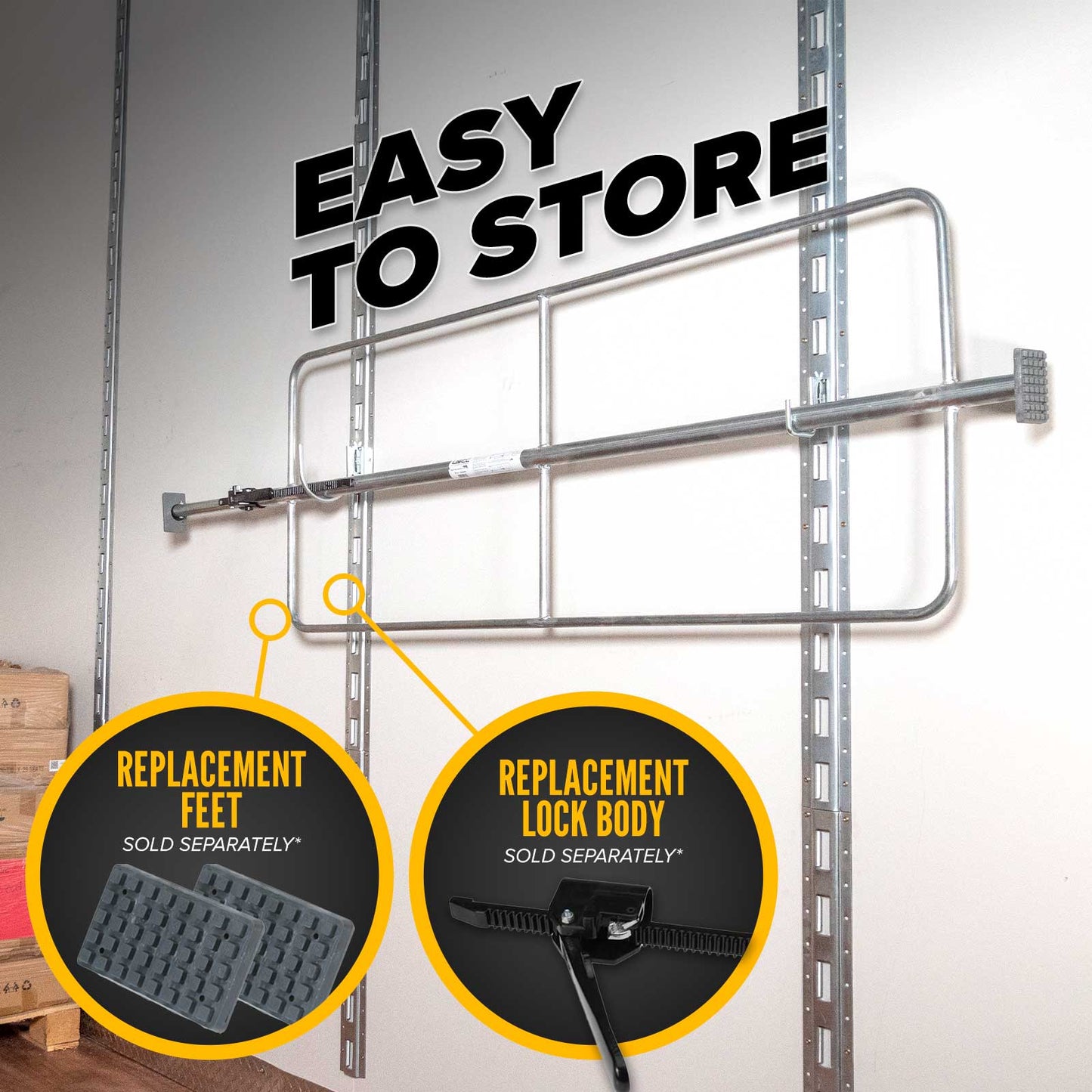 Truck Cargo Bar with Cargo Restraint Hoops