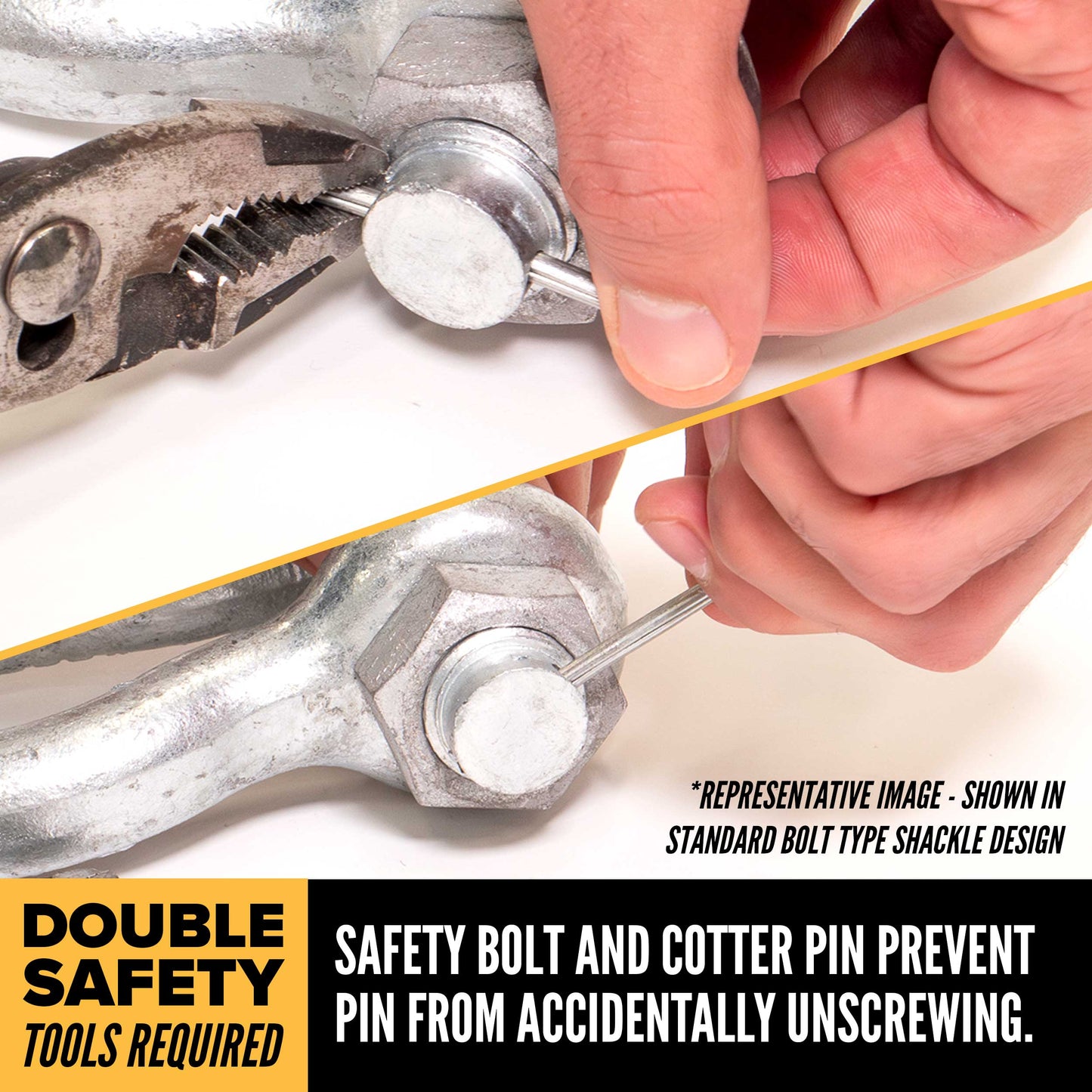 4-3/4" Van Beest Green Pin® Bolt Type Anchor Shackle | P-6036 - 200 Ton shackle securement