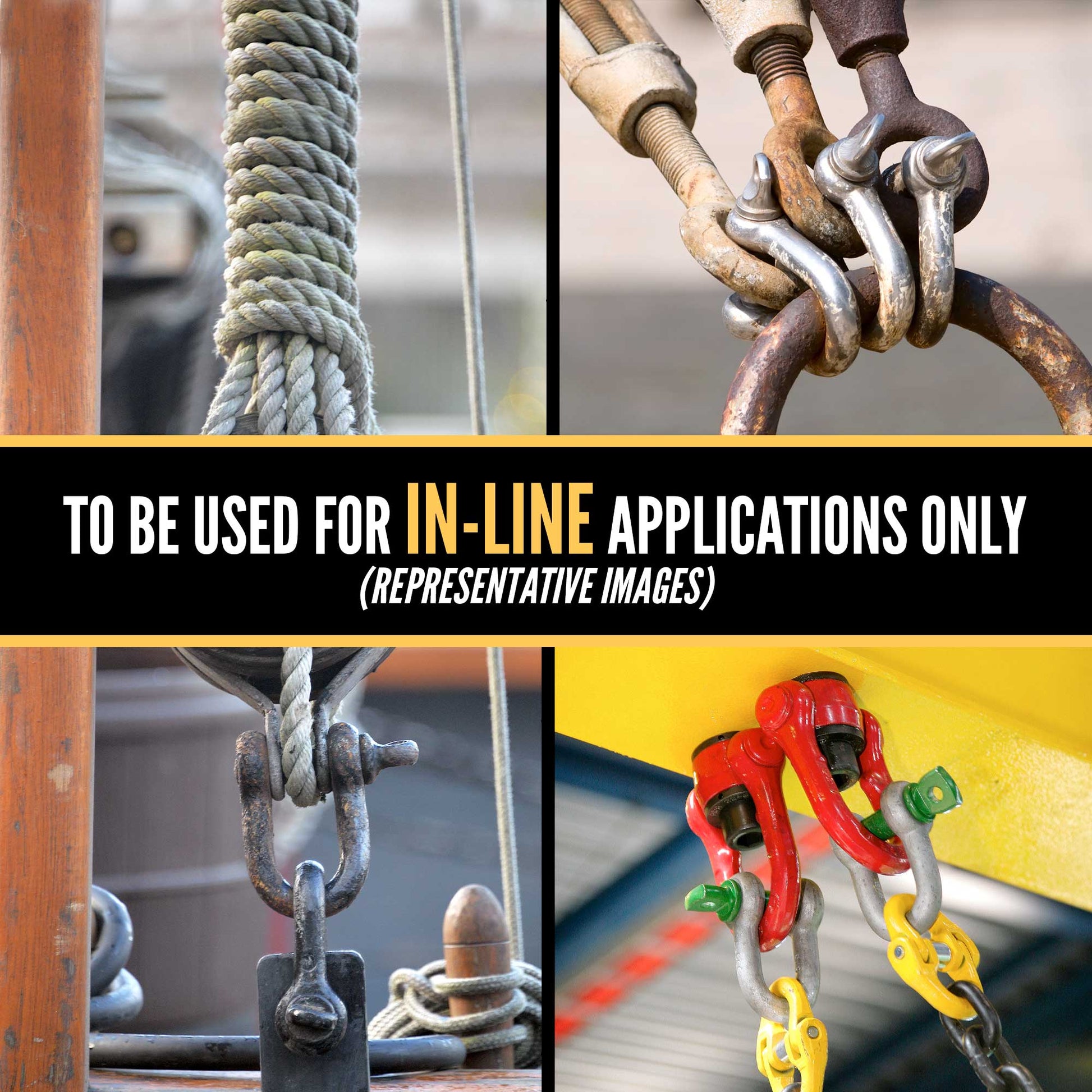 1/2" Van Beest Green Pin® Screw Pin Chain Shackle | G-4151 - 2 Ton in-line pulls only