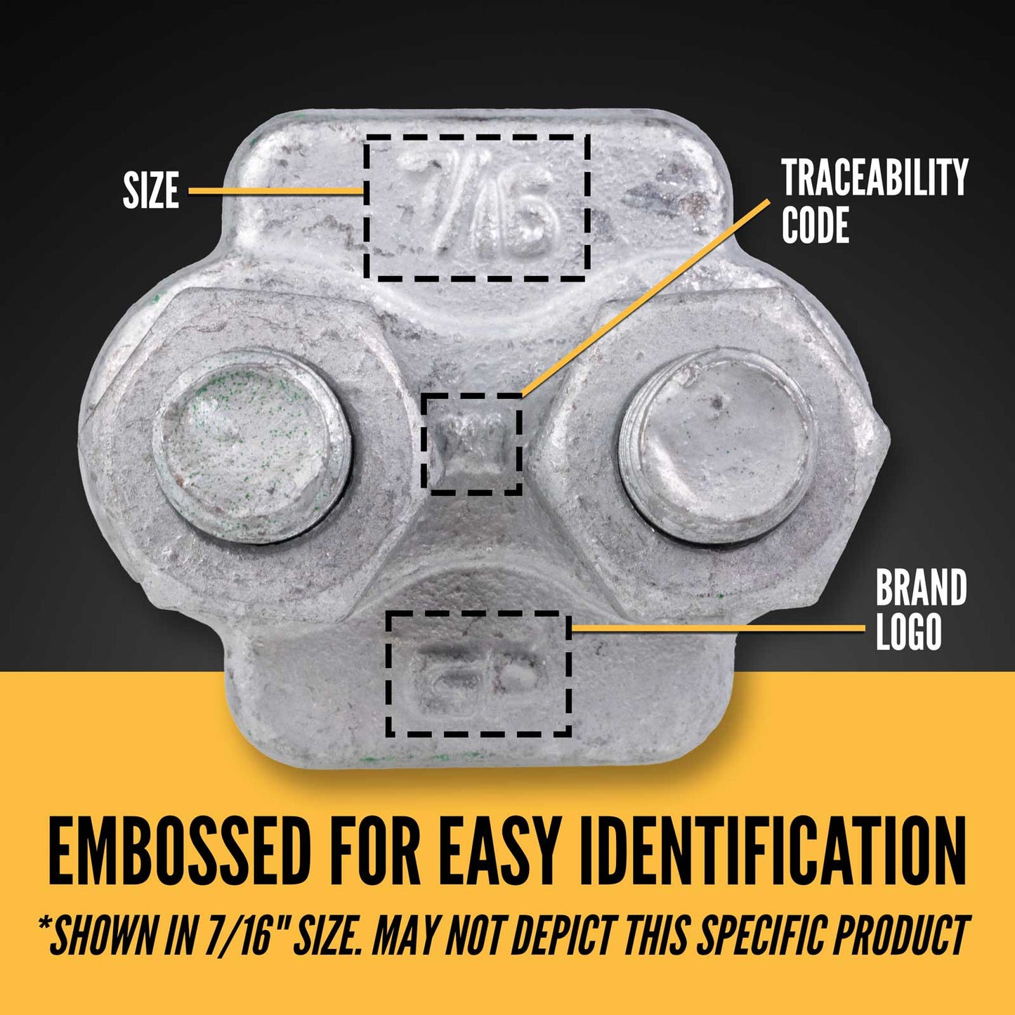 Van Beest G-6240 7/8" wire rope clip