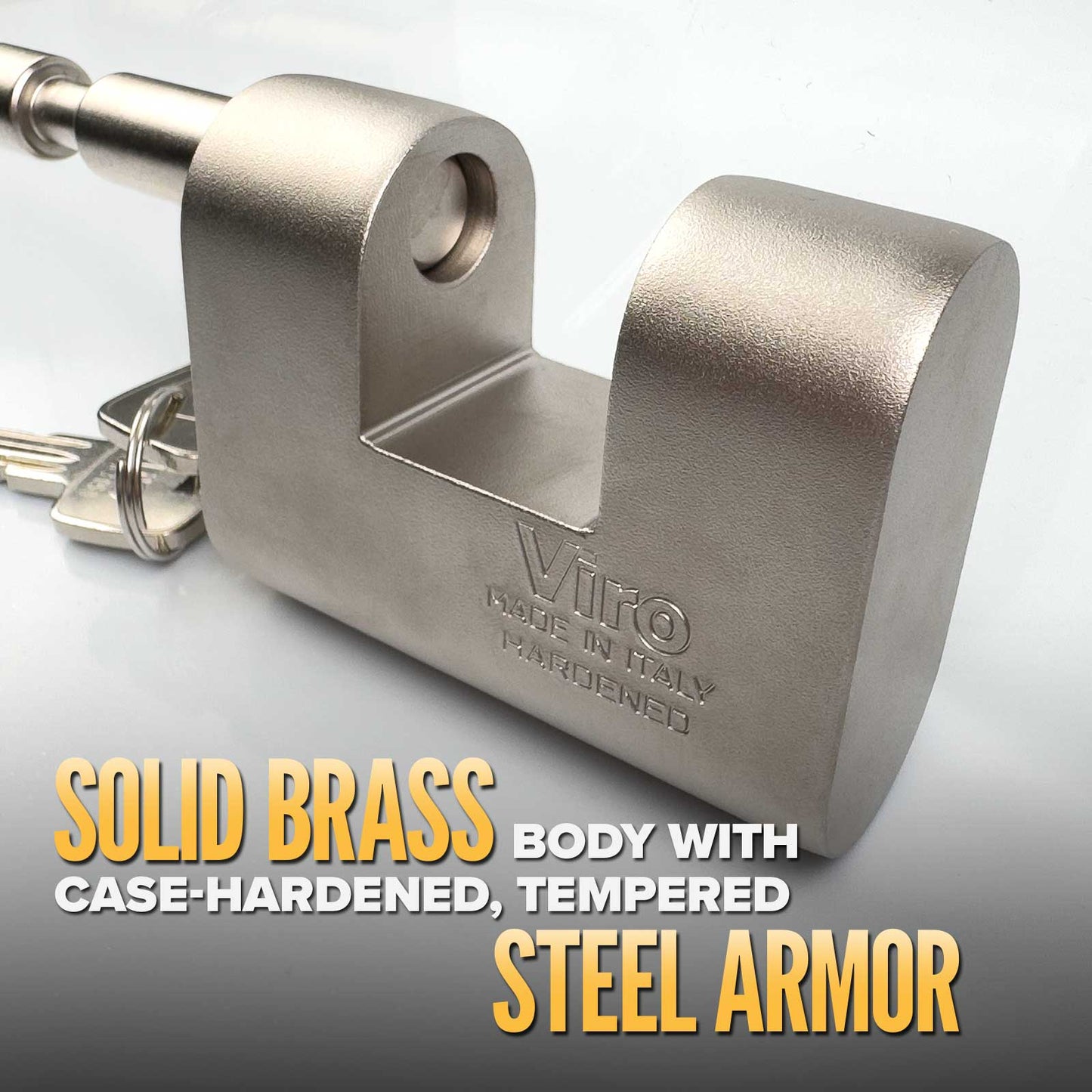 locks with solid copper body and steel armor