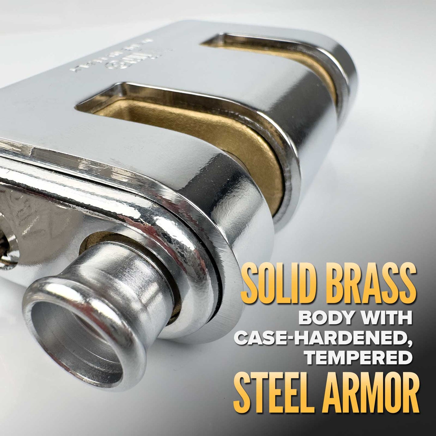 locks with solid copper body and steel armor