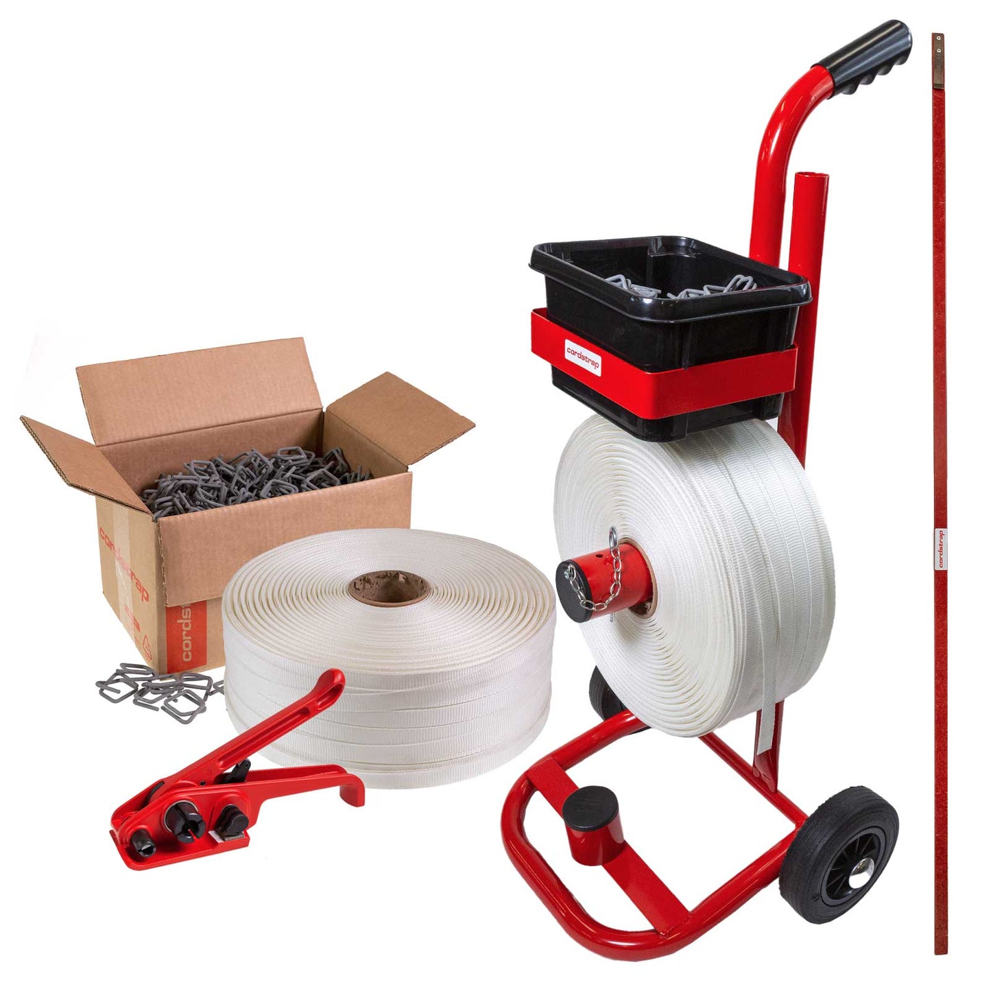 3/4" Woven Cord Strapping Starter Kit - Mobile Dispenser