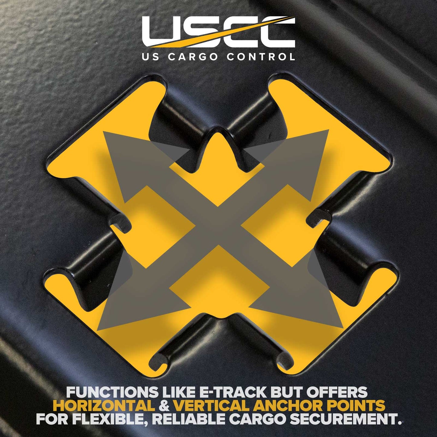 2' X-Track Rail | Black Powder Coat