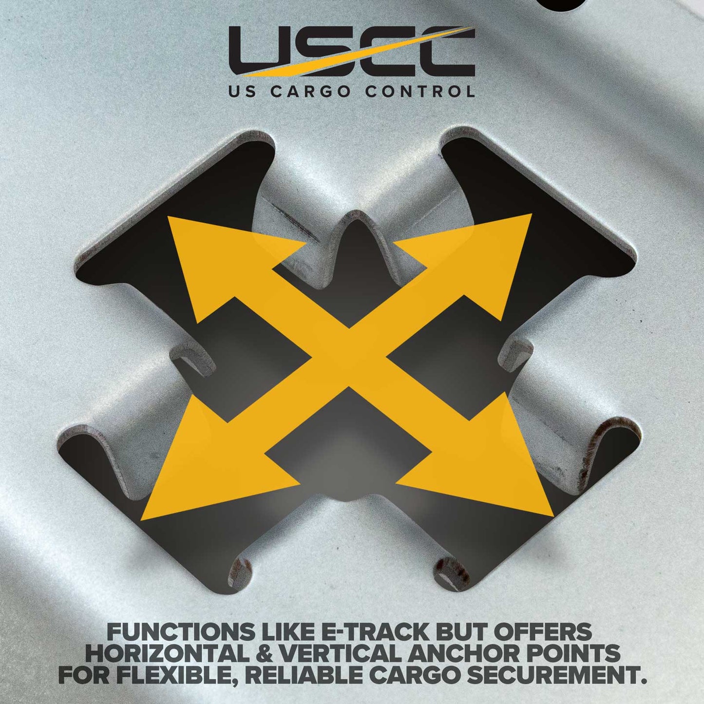 2' X-Track Rail | Galvanized - 4 Pack