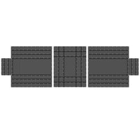 14 oz 3 Pc Lumber Tarp Ends 20 foot x 20 foot (6 foot Drop) Mid 20 foot x 16 foot Black image 1 of 10