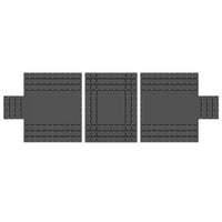 14 oz 3 Pc Lumber Tarp Ends 24 foot x 20 foot (8 foot Drop) Mid 24 foot x 18 foot Black image 1 of 10