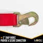 2 inchx 8 foot Cam Buckle Strap w Flat Snap Hooks Motorcycle Tie Down Straps image 2 of 7