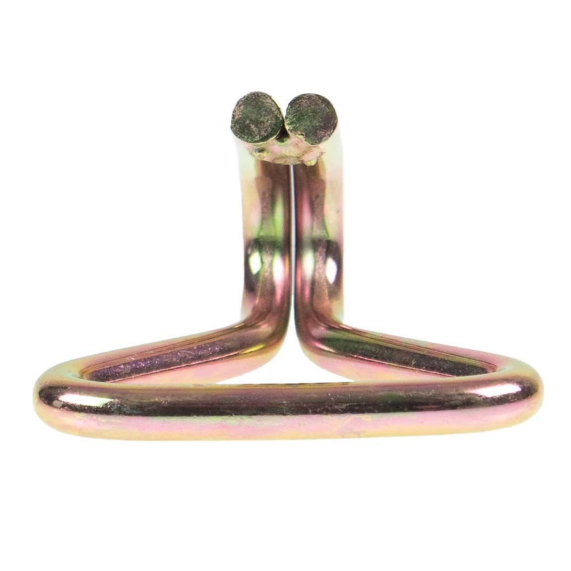 2" Double J Wire Hook: Yellow Zinc | 3,000 lbs. BS