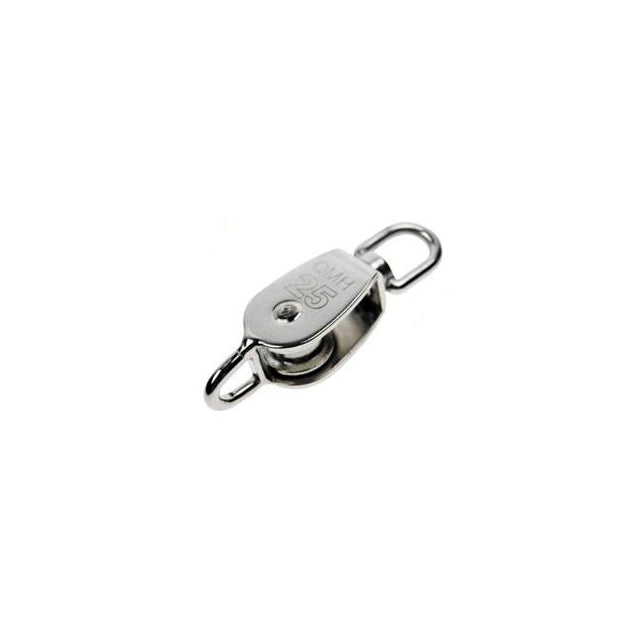 Single Swivel Eye Block w/ Loop T304 3/8" x 2"