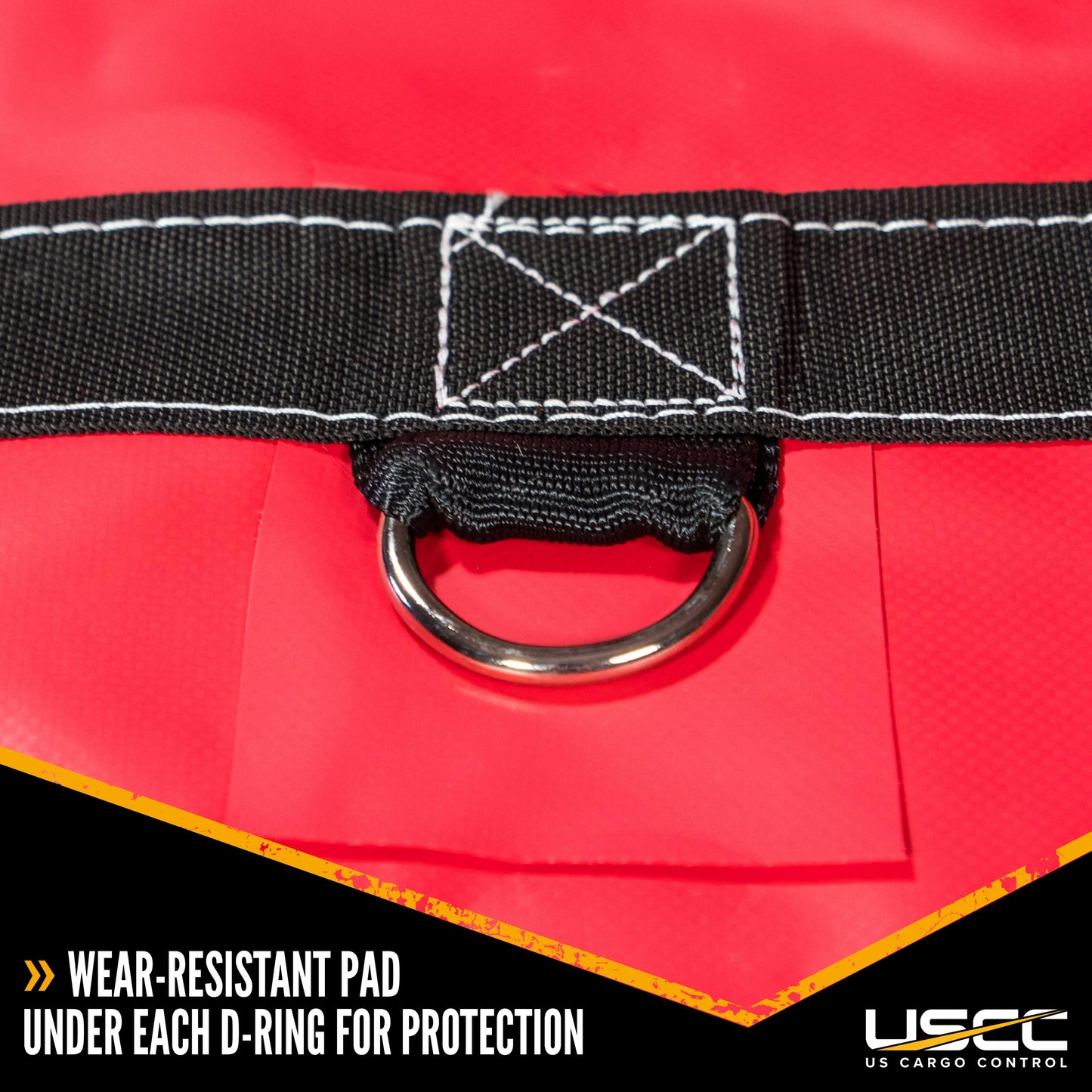 Heavy Duty Lumber Tarp - 20' x 28' (6' Drop & Flap) - 18 oz. Red Tarp