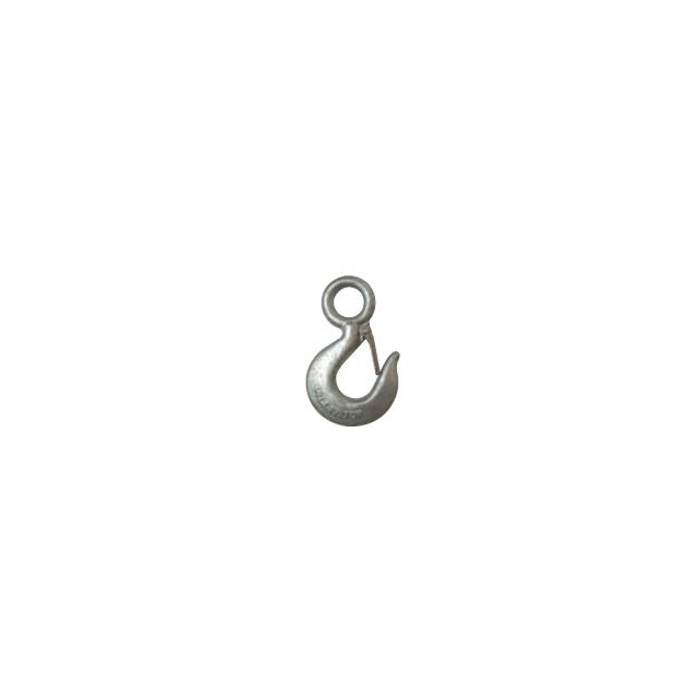 Galvanized Carbon Eye Hoist Hook w/ Latch