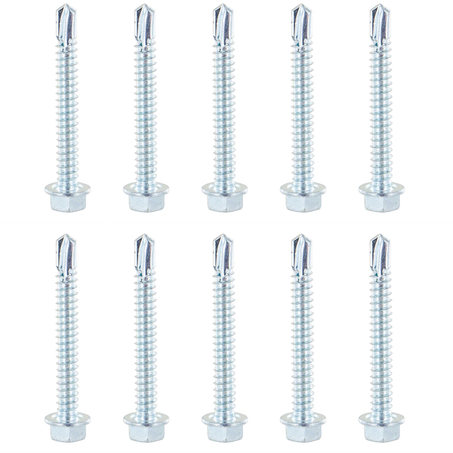 2 inch ETrack Hex Screw Pack w Self Drilling Tip (10 pk) image 1 of 5