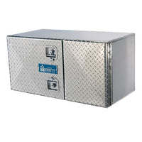 Diamond Plate Double Door Aluminum Tool Box - 24"H x 24"D x 60"L