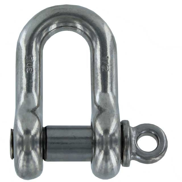 1/2" Screw Pin Chain Shackle Stainless Steel
