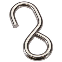 1-1/2" S-Hook, Type 304 Stainless Steel, 765 lbs. break strength