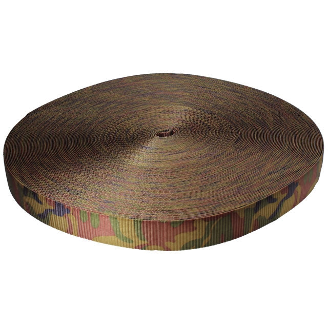 2" 12K Polyester Cargo Webbing - Linear Foot - Camo - image 3