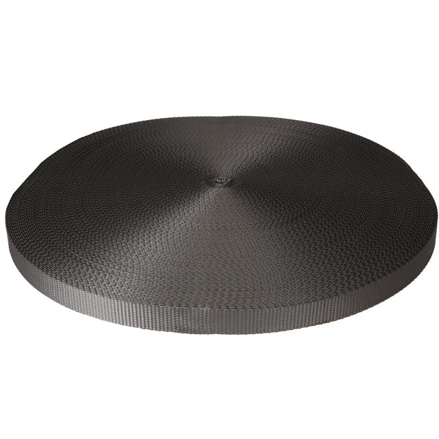 Gray Polyester Web - 1" x 300' 4.5K Cargo Webbing