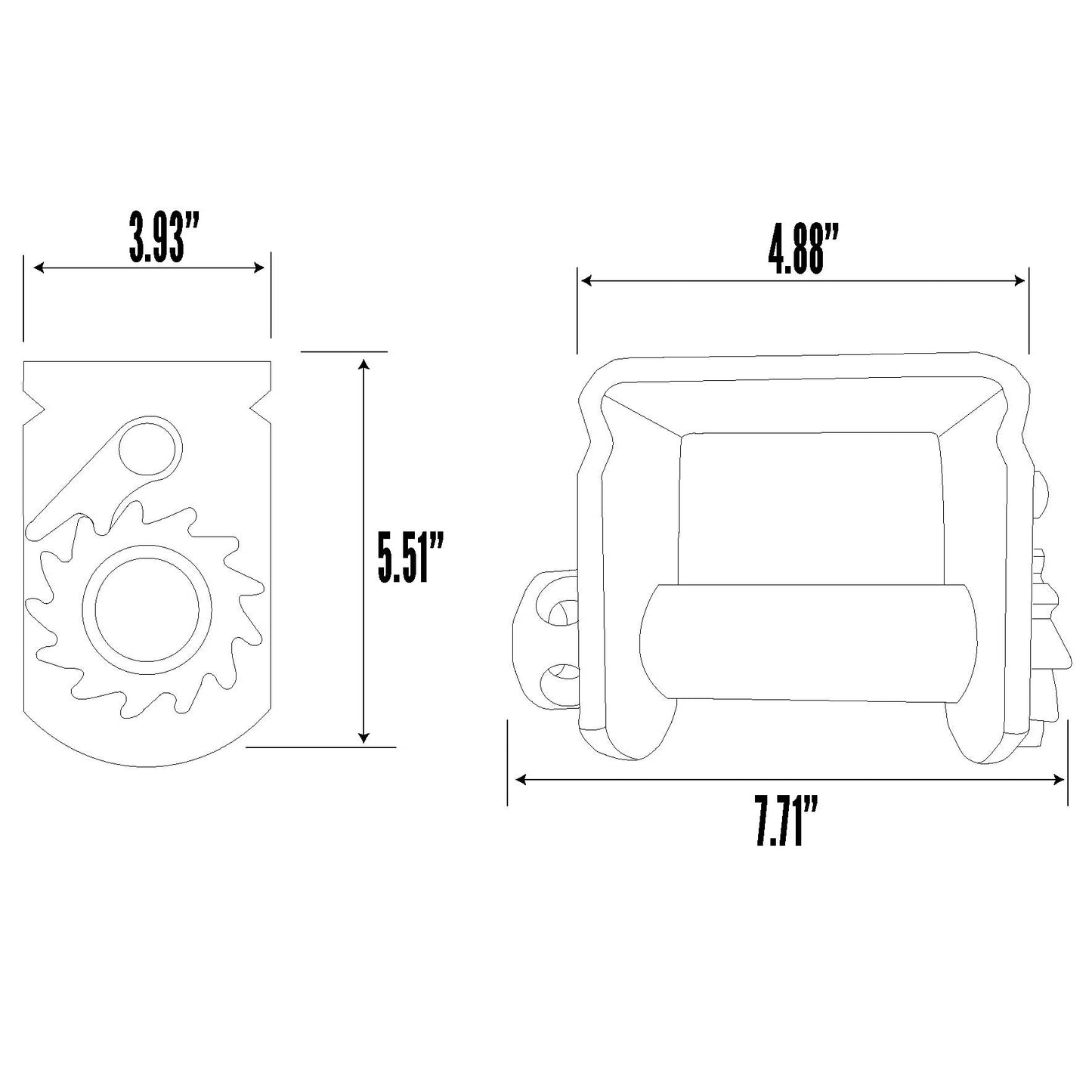 4" Low Profile Sliding Winch - 5 Pack
