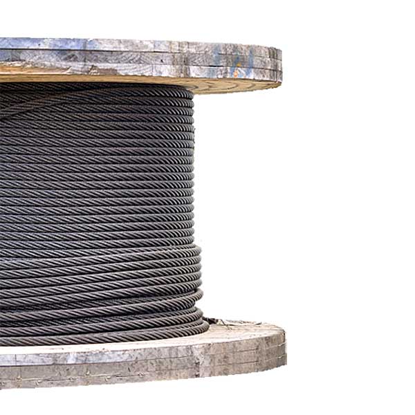 1" Galvanized Wire Rope EIPS IWRC - 6x37 Class (2500' Coil)