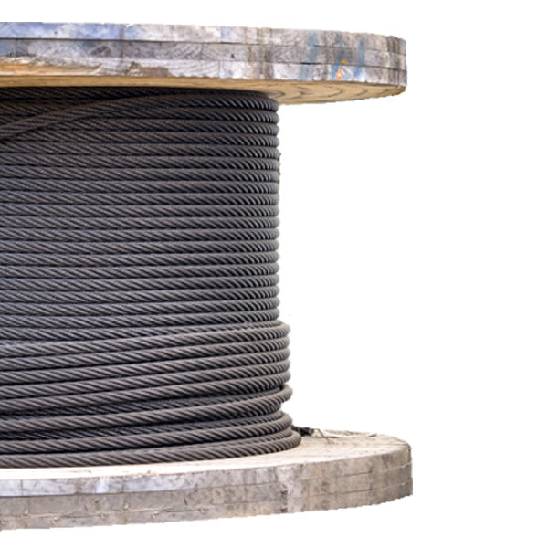 5/8" Bright Wire Rope EIPS FC - 6x37 Class (5000' Coil)